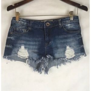 Cotton on DESTROYED DISTRESSED JEAN SHORTS